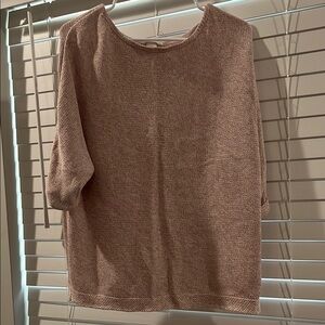 H&M Tan Blouse with Relaxed Fit